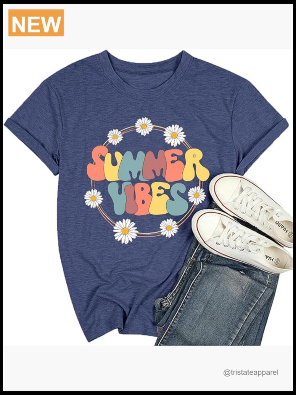 Cute Floral Graphic Tee Short Sleeve T-Shirt Casual Soft Cotton Blend Top